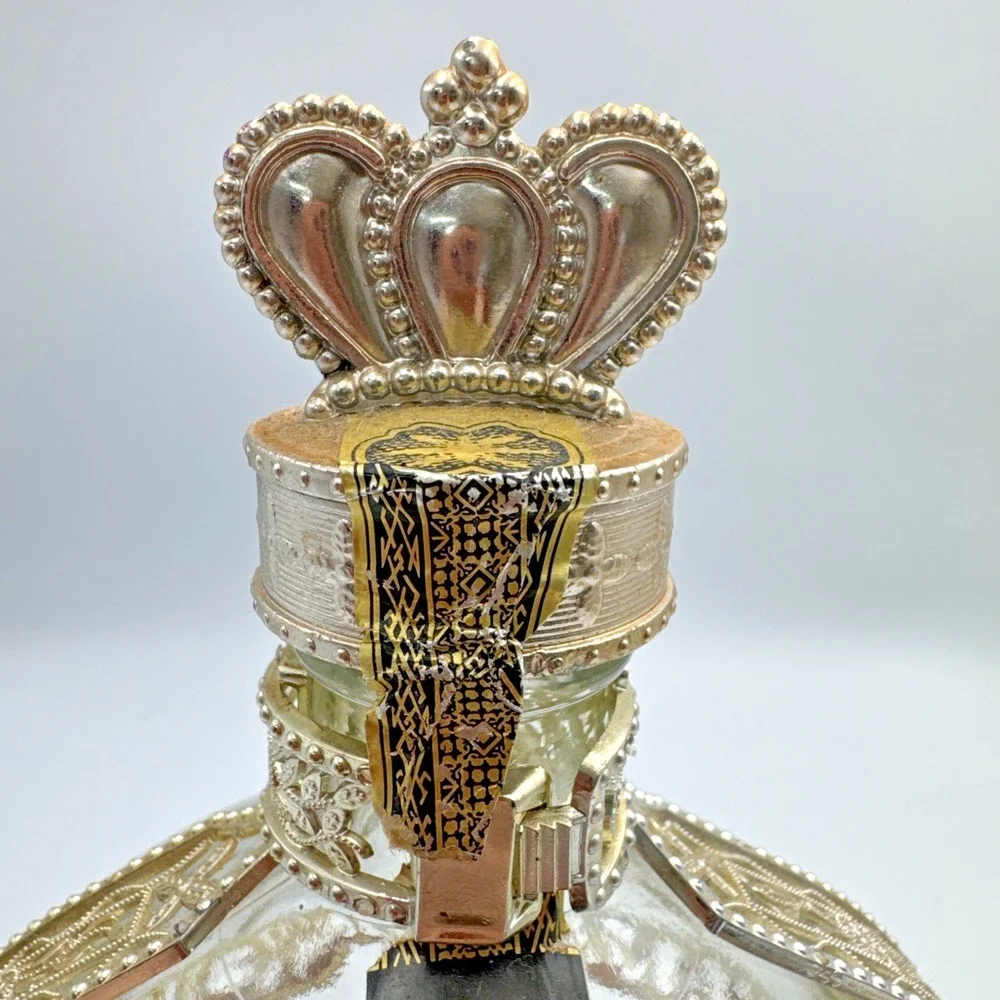 Vintage Empty Royale‎ Deluxe Chambord Liqueur Decanter Bottle Crown